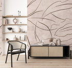 6800407 Abstract Flora Rose Random Papers II Mural by Coordonné