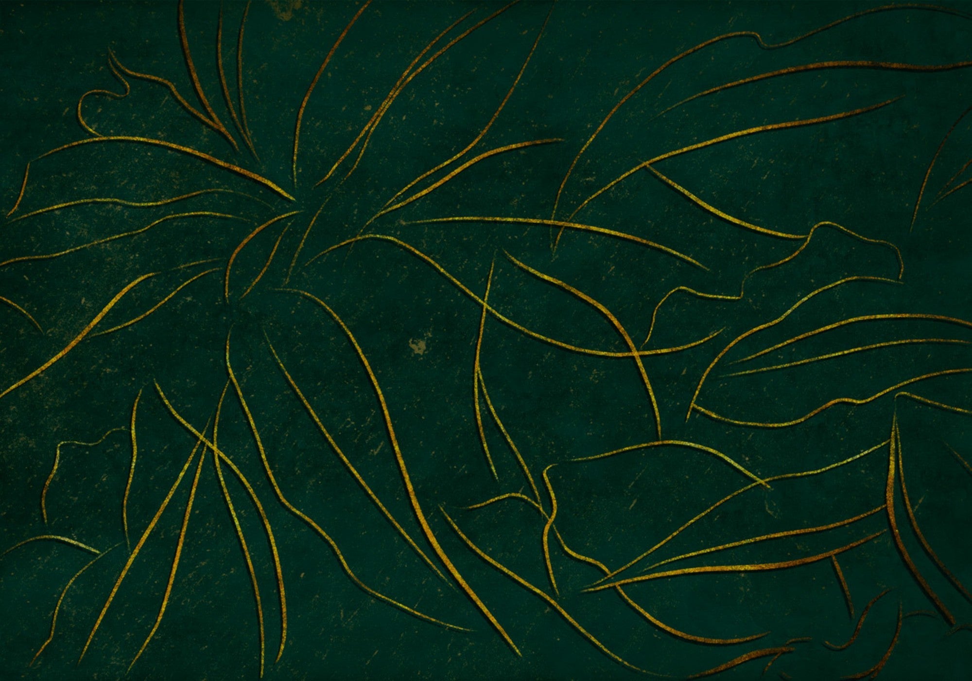 6800408 Abstract Flora Emerald Random Papers II Mural by Coordonné