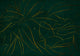 Abstract Flora Emerald Random Papers II Mural by Coordonné