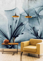 6800411 Gigant Flora Light Blue Random Papers II Mural by Coordonné