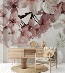 6800414 Big Random Flora Pink Random Papers II Mural by Coordonné