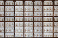 6800506 Apotheka Wood Random Papers II Mural by Coordonné