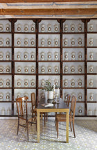 6800506 Apotheka Wood Random Papers II Mural by Coordonné