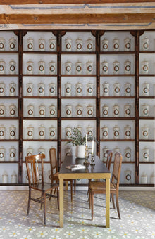 6800506 Apotheka Wood Random Papers II Mural by Coordonné