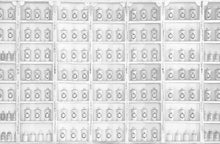 6800507 Apotheka White Random Papers II Mural by Coordonné