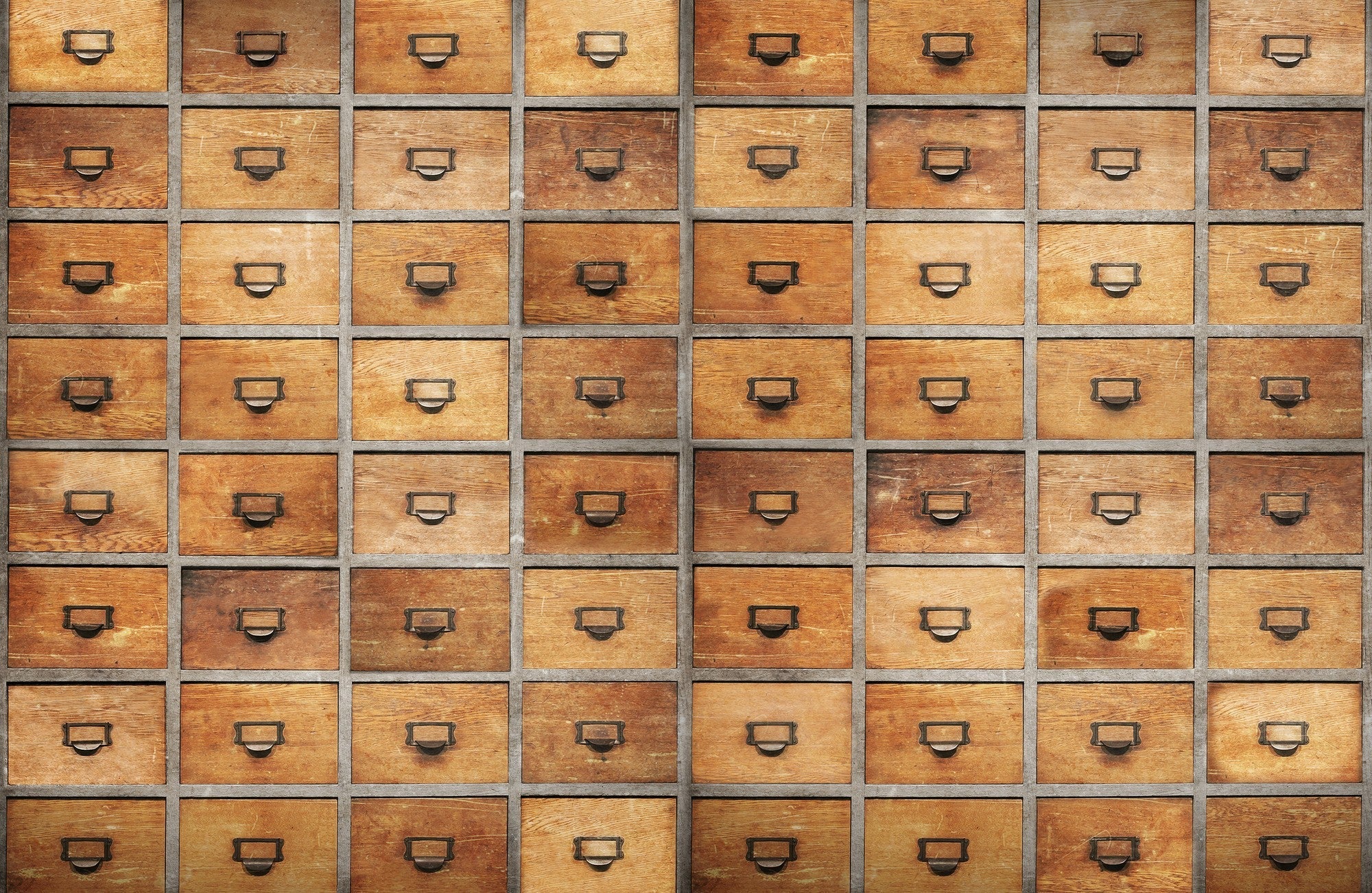 6800508 Drawers Wood Random Papers II Mural by Coordonné