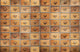 Drawers Wood Random Papers II Mural by Coordonné
