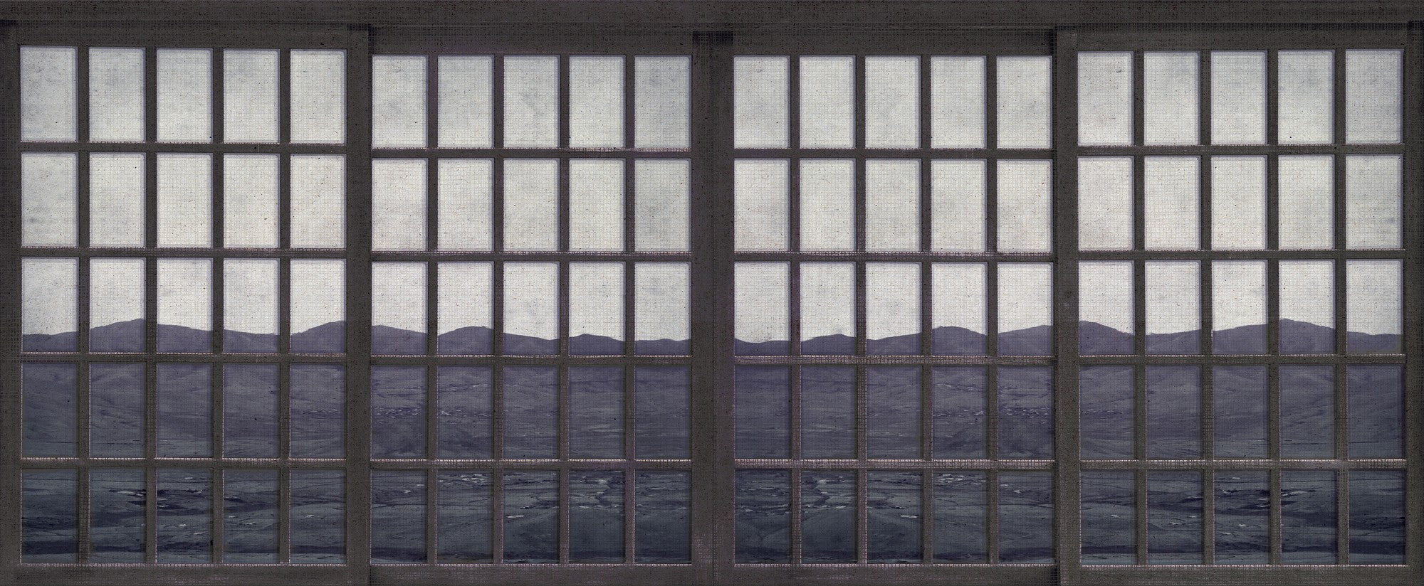 6800511 New Japanese Window Twilight Random Papers II Mural by Coordonné
