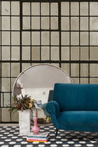 6800512 Factory Window Sunrise Random Papers II Mural by Coordonné