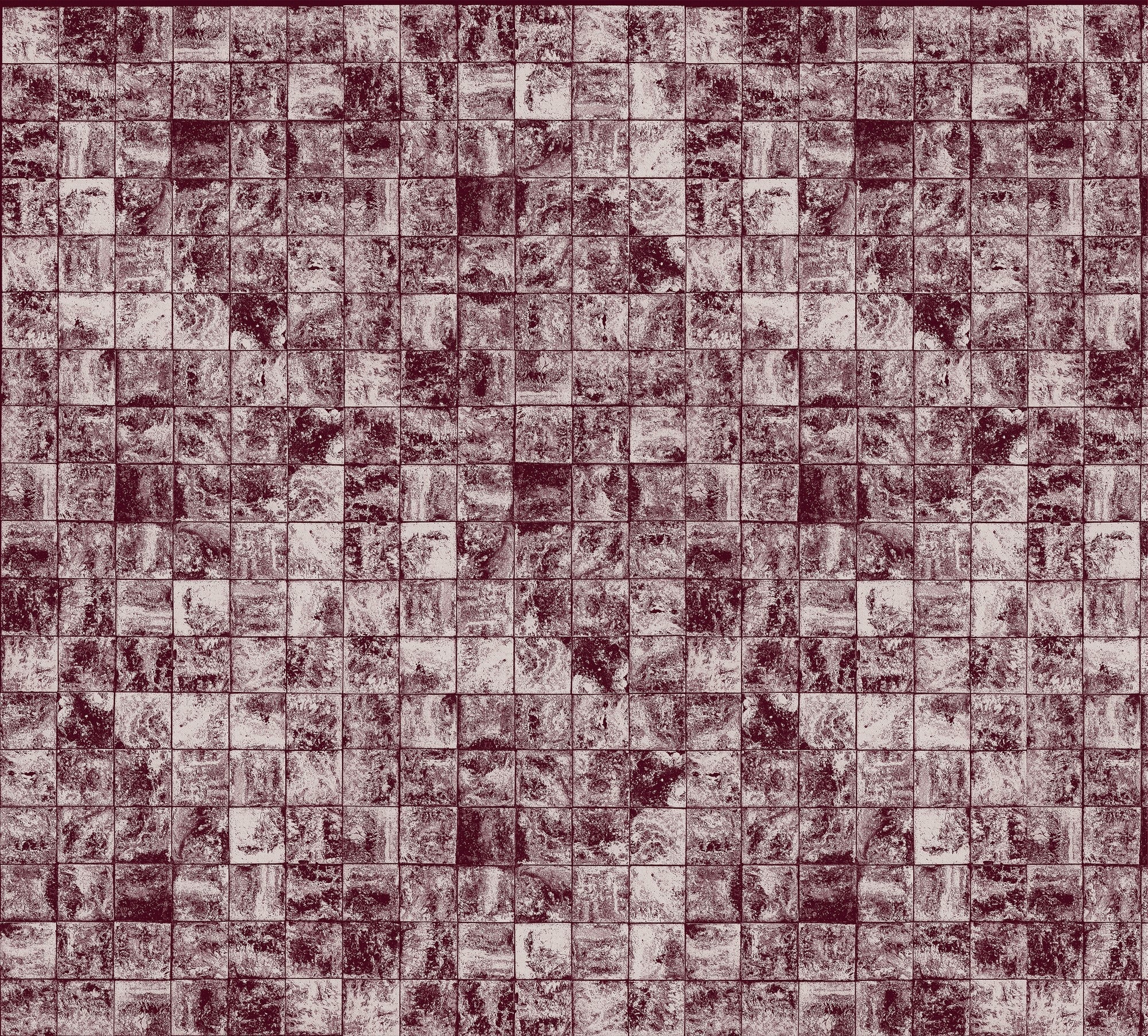 6800602 Waves Tiles Wine Random Papers II Mural by Coordonné