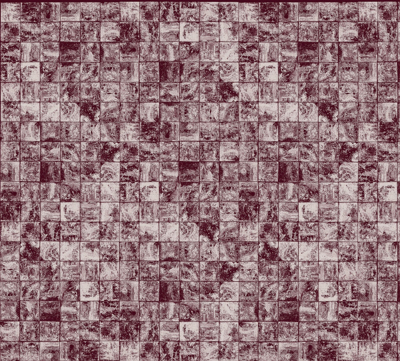 6800602 Waves Tiles Wine Random Papers II Mural by Coordonné