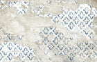 6800610 Stamp Indigo Random Papers II Mural by Coordonné