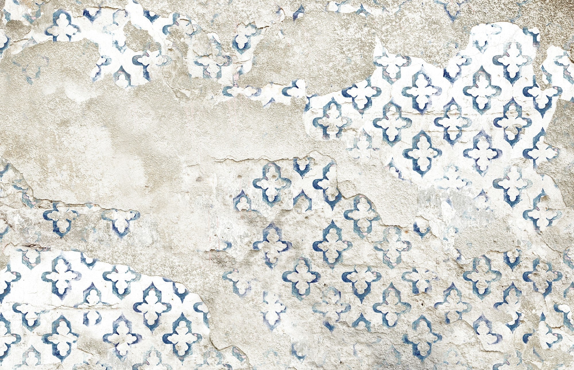 6800610 Stamp Indigo Random Papers II Mural by Coordonné