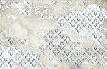 6800610 Stamp Indigo Random Papers II Mural by Coordonné