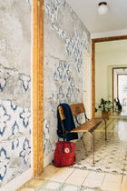 6800610 Stamp Indigo Random Papers II Mural by Coordonné