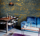 6800616 Bricks Indigo Random Papers II Mural by Coordonné