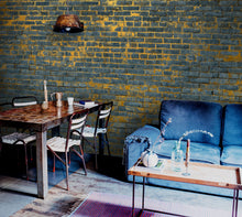 6800616 Bricks Indigo Random Papers II Mural by Coordonné