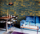 6800616 Bricks Indigo Random Papers II Mural by Coordonné