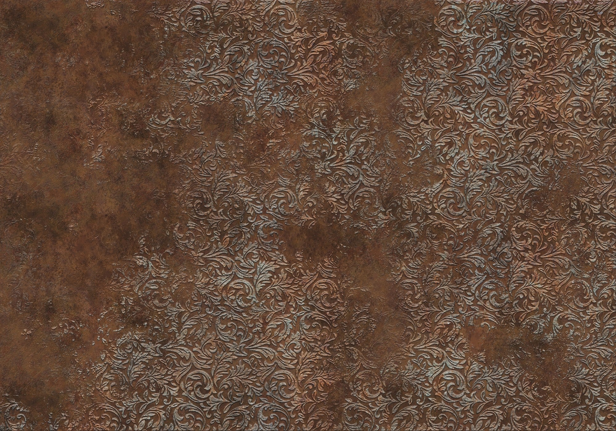 6800621 Brocade Copper Random Papers II Mural by Coordonné