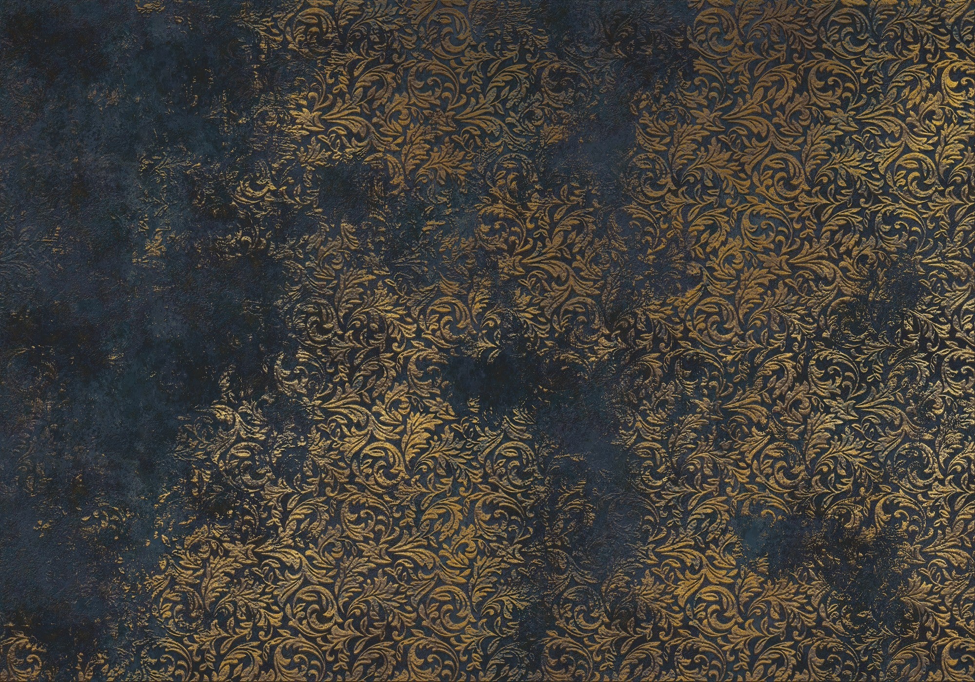 6800623 Brocade Gold Random Papers II Mural by Coordonné