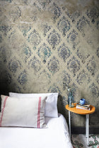 6800624 Broken Damask Blue Random Papers II Mural by Coordonné