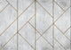 Golden Line Wall Gold Random Papers II Mural by Coordonné