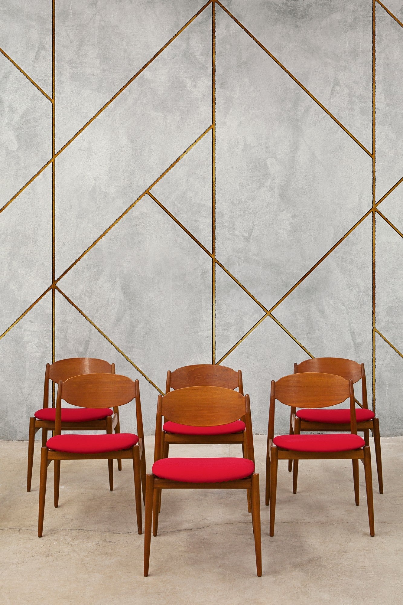 6800626 Golden Line Wall Gold Random Papers II Mural by Coordonné