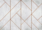 6800627 Golden Line Wall Copper Random Papers II Mural by Coordonné