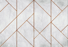 6800627 Golden Line Wall Copper Random Papers II Mural by Coordonné