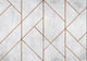 Golden Line Wall Copper Random Papers II Mural by Coordonné