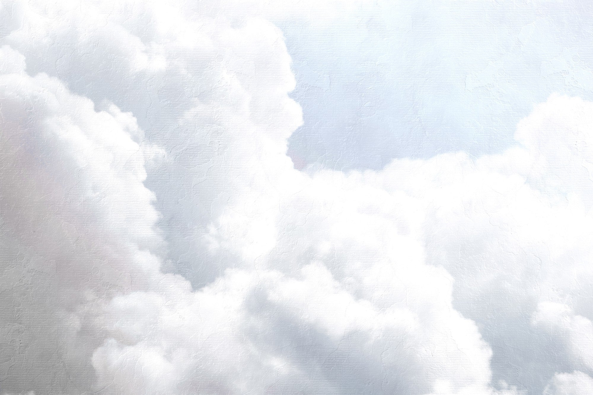 6800702 Clouds Light Blue Random Papers II Mural by Coordonné