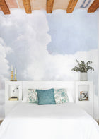 6800702 Clouds Light Blue Random Papers II Mural by Coordonné