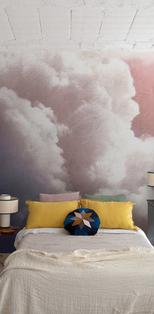 6800703 Clouds Pink Random Papers II Mural by Coordonné