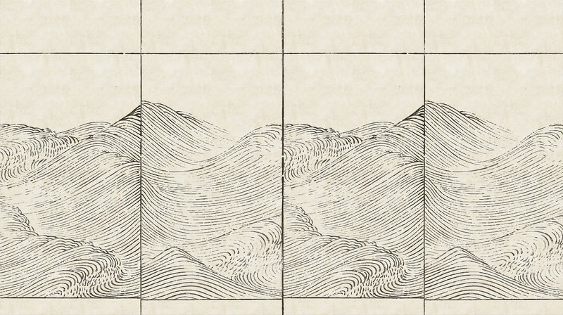 6800706 Waves Papyrus Random Papers II Mural by Coordonné
