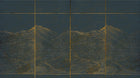 6800707 Waves Dark Blue Random Papers II Mural by Coordonné