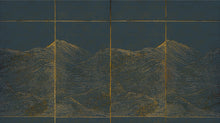 6800707 Waves Dark Blue Random Papers II Mural by Coordonné