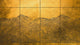 Waves Gold Random Papers II Mural by Coordonné
