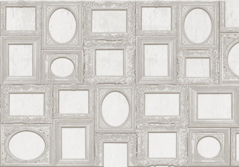 6800709 Frames White Random Papers II Mural by Coordonné