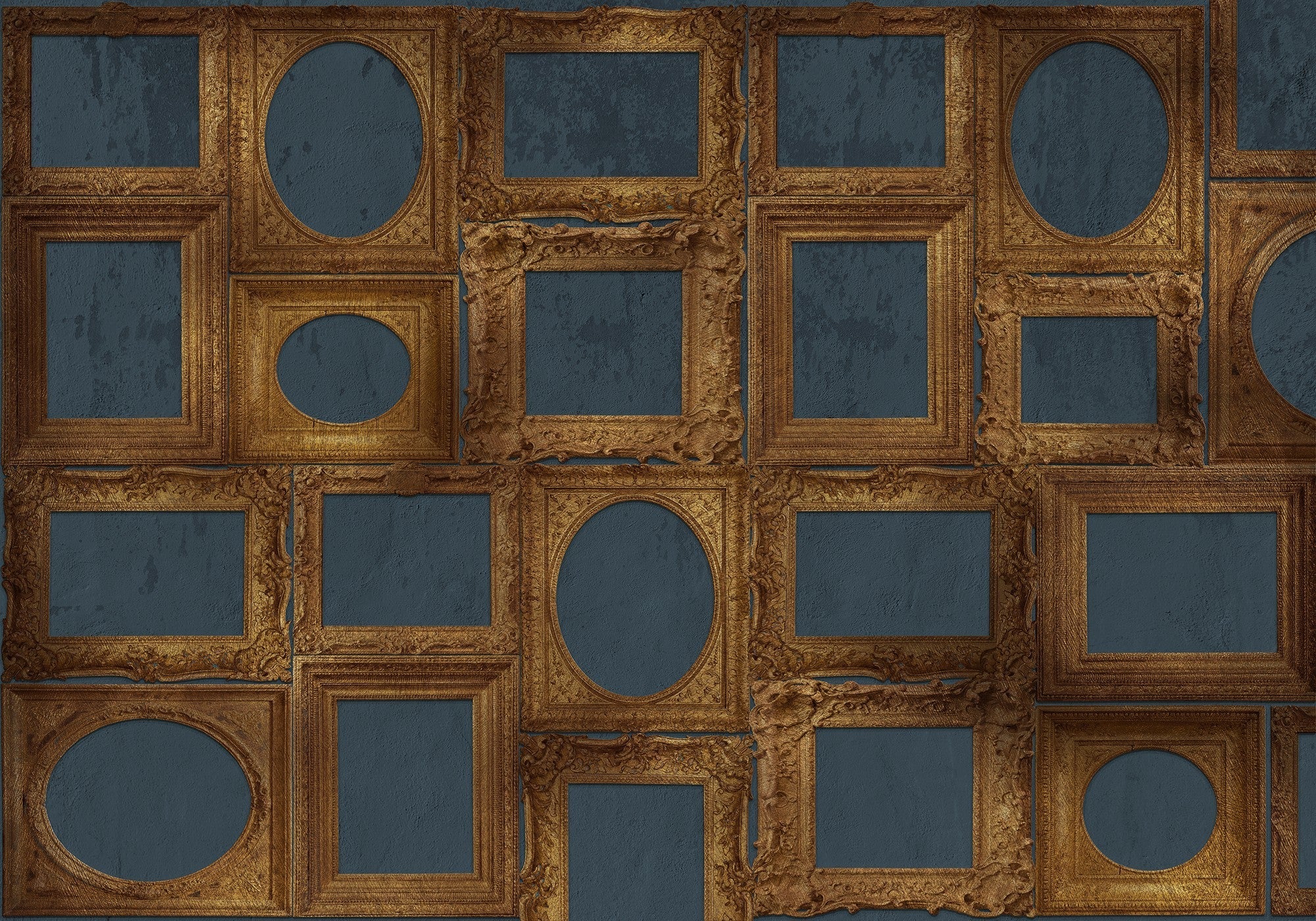 6800710 Frames Gold Random Papers II Mural by Coordonné