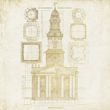 6800718 Architecture Gold Random Papers II Mural by Coordonné