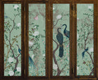 6800719 Edo Screen Aqua Random Papers II Mural by Coordonné