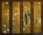 6800720 Edo Screen Gold Random Papers II Mural by Coordonné