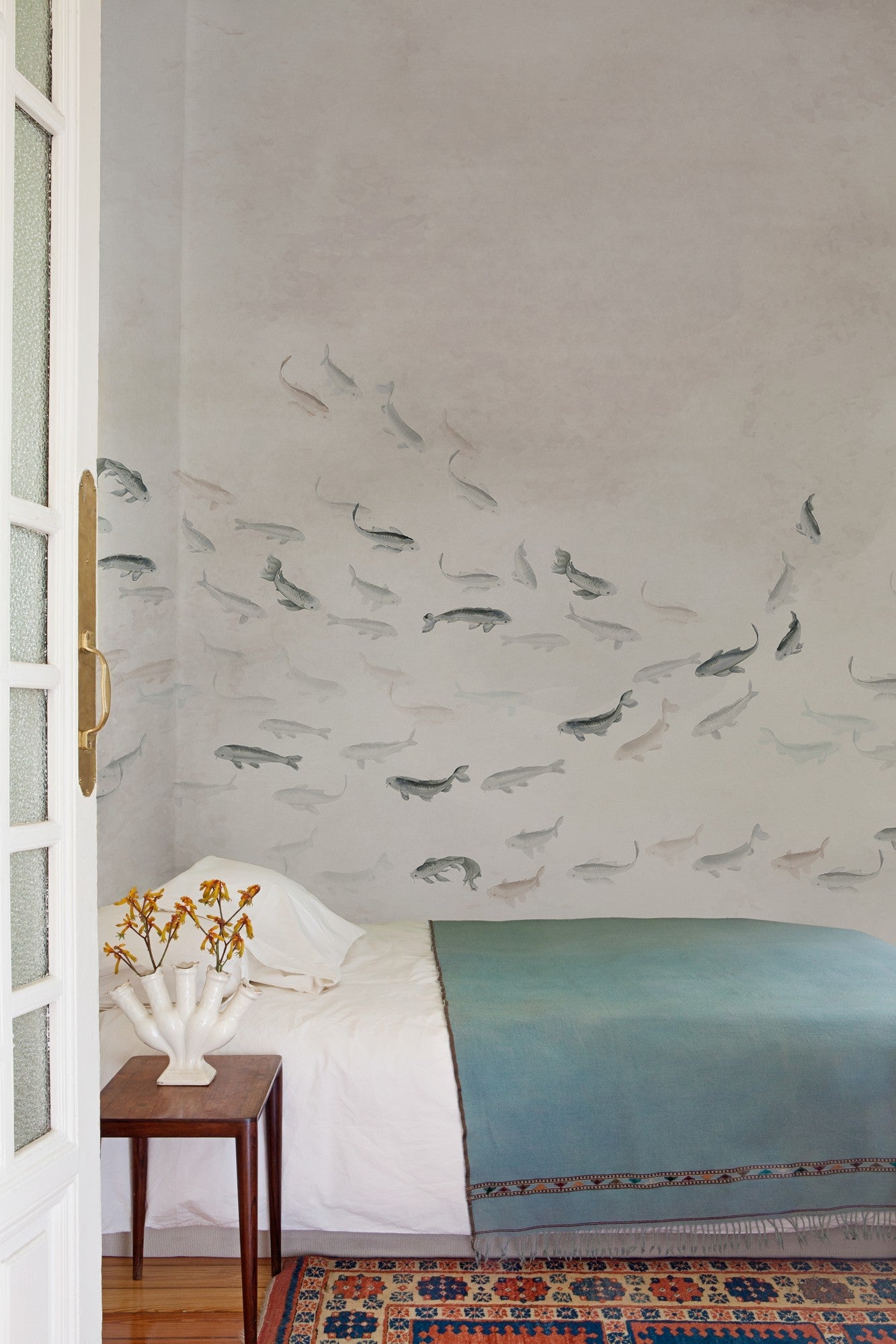 6800723 Koi Light Random Papers II Mural by Coordonné