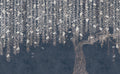 Cora Dark Blue Mural by Coordonné