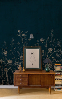 6800732 Chinoiserie 2.0 Blue Random Papers II Mural by Coordonné