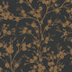 Floral Nature Home Black and Gold Wallpaper By Galerie