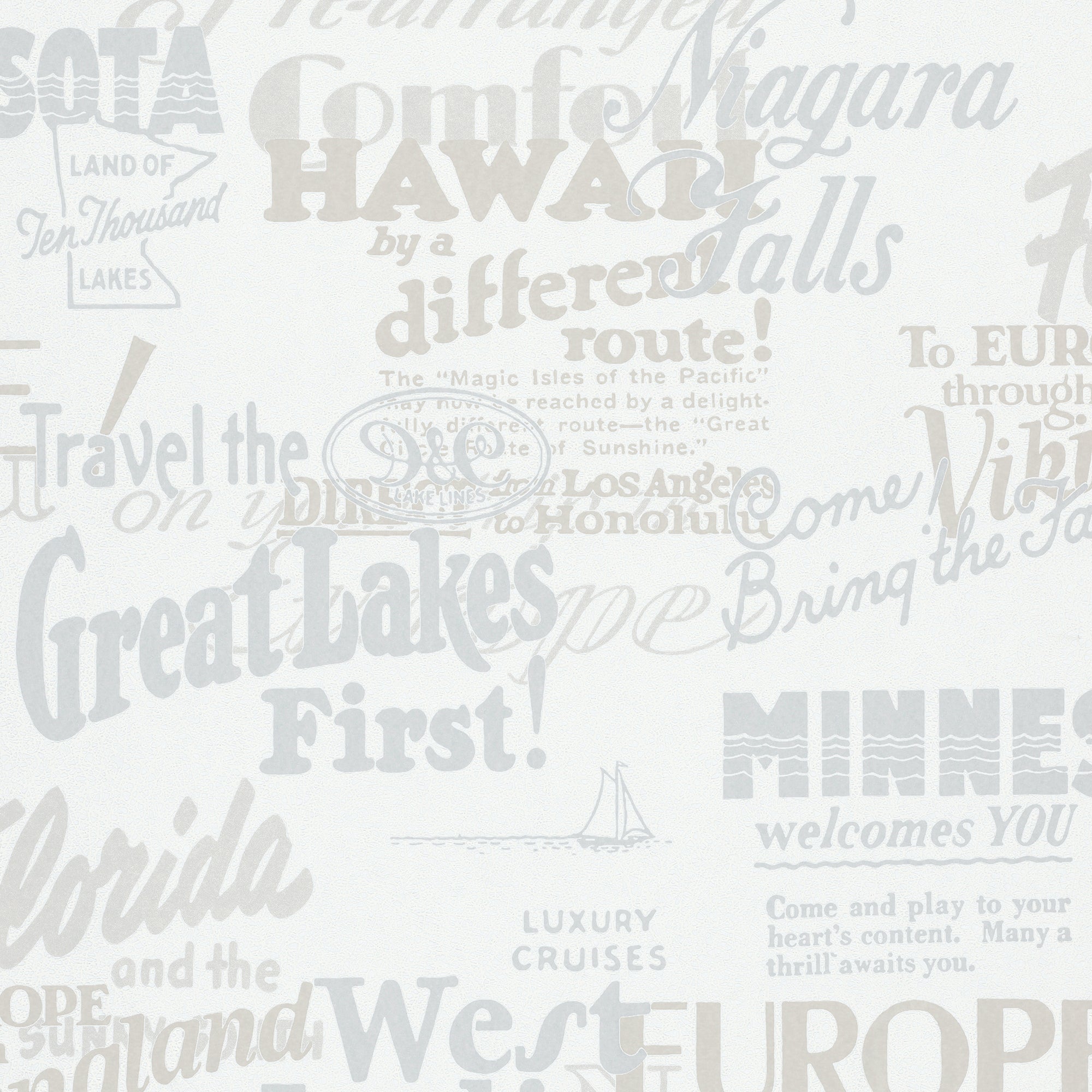 6815-10 Graphic Modern Home White Wallpaper By Galerie