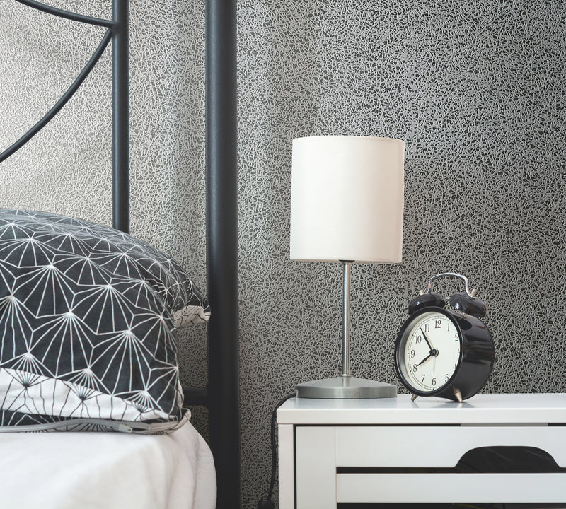 6817-20 Plain Modern Home Grey and Silver Wallpaper By Galerie