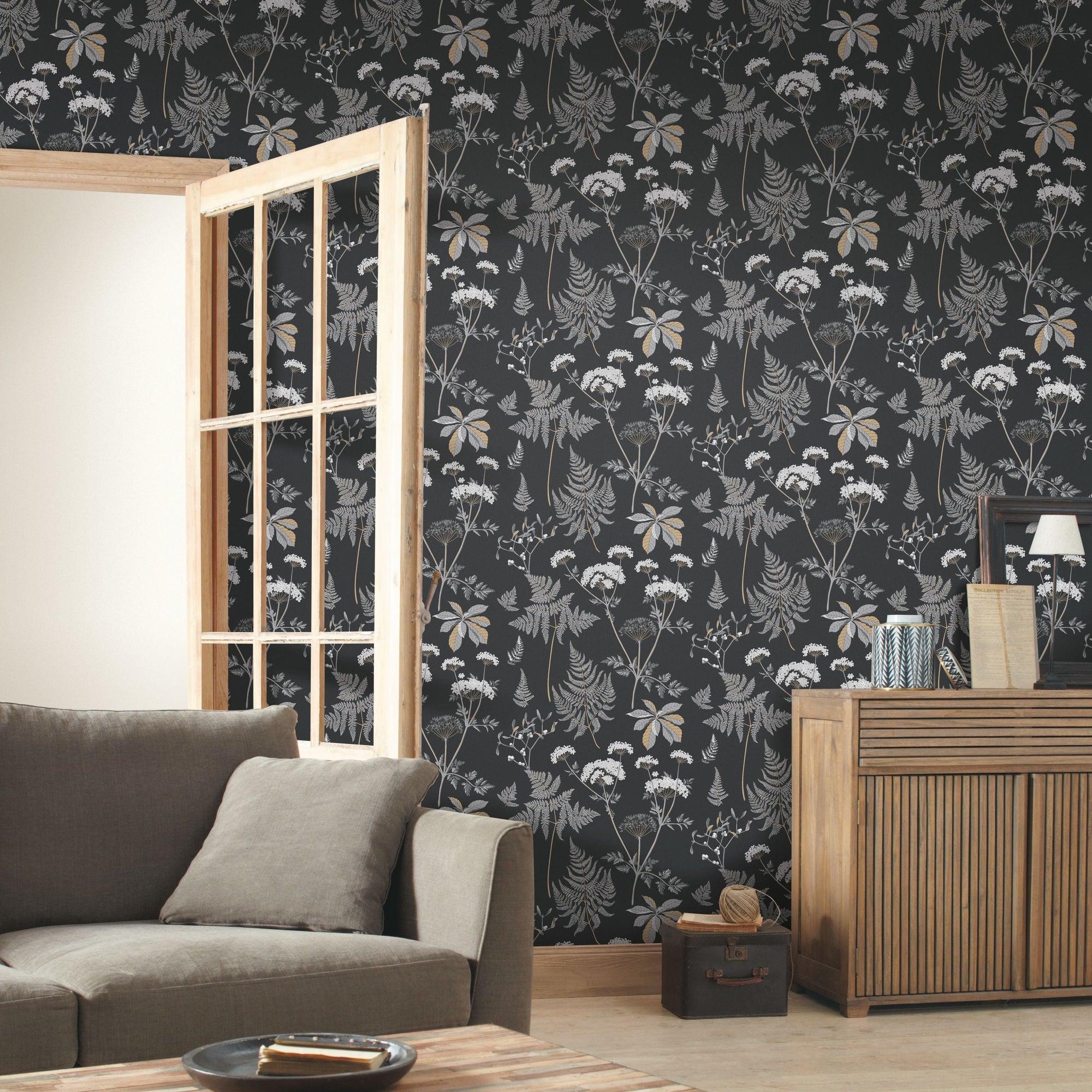 68520000 Linen Uni Blanc Wallpaper by Caselio