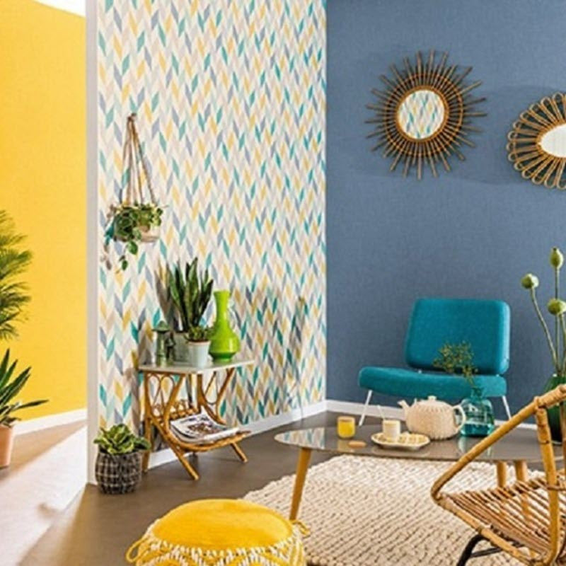 INN68522015 Linen Wallpaper Unis Plains By Caselio